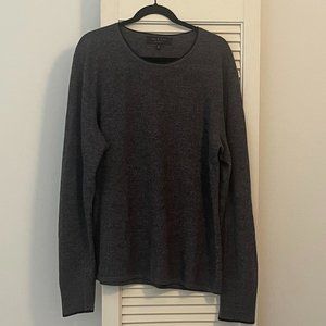Rag & Bone Men's Davis Merino Crew - Slimfit Lightweight Sweater